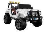 Coche eléctrico 4x4 WXE-1688 blanco con diseño moderno.