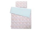 Juego de Cuna My Sweet Baby - Ropa de Cuna con Hojas Beige