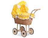 Carrito de Muñecas My Sweet Baby con Ropa de Cama Amarilla
