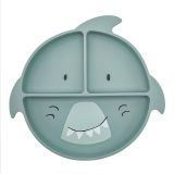 Plato compartimentado de silicona con ventosa Trixie - Mr. Shark