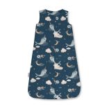 Saco de dormir de bambú 6-18 meses 0,5 TOG Ballenas – Azul marino