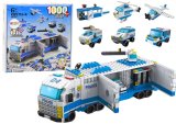 Set de Construcción 6 en 1 Vehículos de Policía 1000 pcs