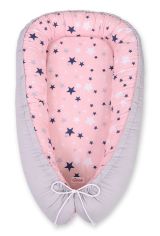 Cocoon Premium Reversible My Sweet Baby para Bebés - Estrellas Rosa y Azul