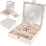Joyero de madera Blanca