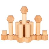 Juego de construcción encerado con aceite de nogal , 75 piezas - imagen 2