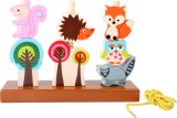 Juego para ensartar Animales del Bosque