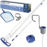 Kit mantenimiento limpiafondos con cesta y pértiga , Bestway 58237