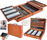 Kit de pintura en maletín de madera 174 piezas