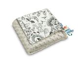 Manta MINKY GRIS FOLK 75 x 100 Ligera - imagen 2