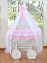 Moisés Deluxe Bellamy de Mimbre Blanco con Dosel