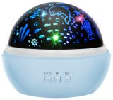 Lámpara de noche con proyector Azul