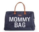Bolso de maternidad Mommy Bag Azul Marino Letras Blancas , Childhome