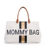 Bolso de maternidad Mommy Bag Lineas Doradas y Negras , Childhome