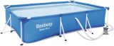 Piscina Rectangular con Depuradora 300x200x66 cm , Bestway