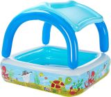 Piscina Hinchable Infantil con Parasol Animales Marinos , Bestway