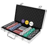 Poker, set de 300 fichas en maletín de aluminio