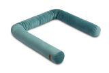 Protector en Rulo para Cuna – 200 cm – Tejido Aterciopelado y Relleno Antialérgico-Verde - imagen 2