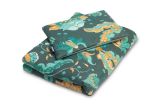 Juego de Edredón + Almohada de terciopelo Paraíso Esmeralda