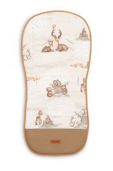 Colchoneta Reversible para Cochecito 'Brown Cops' - Diseño en Tonos Tierra