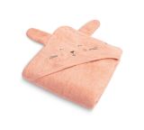 Toalla de Baño Suave con Capucha Conejo 90x90 cm - Rosa
