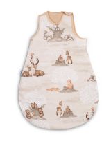 Saco de Dormir para Bebés S (45x70 cm) – Marrón Hierba, Algodón Hipoalergénico con Cremallera Bidireccional