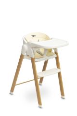 Silla Alta Triplo 3 en 1 Beige – Silla Multifuncional para Niños