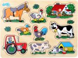 Puzzle de madera para Niños Agricultor 