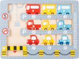 Puzzle de madera desplazable Aparcamiento