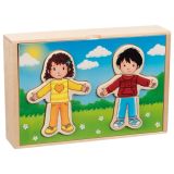 Puzzle para vestir niño y niña - imagen 2
