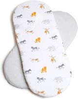 Set de sábanas bajeras Jungle,  para moisés y cochecito - Clair de Lune