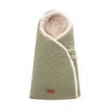Saco Capazo Cruzado Soft Winter Kaki: Elegancia y Calidez para Tu Bebé