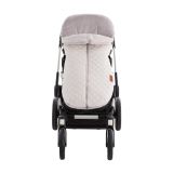 Saco para Silla de Paseo Universal Viella Gris (45x98x3 cm) – Adaptable, Desenfundable y con Cremalleras Laterales