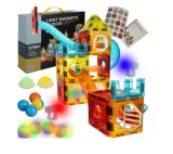 Bloques Magnéticos de Construcción Kruzzel - 77 Piezas