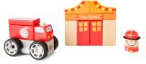 Set de construcción de madera Bomberos con Sonido