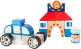 Set de construcción de madera Policia con Sonido 