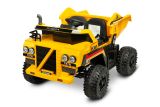 Vehículo de batería de juguete Camión volquete Tanque Amarillo