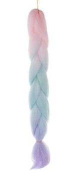 Trenza rosa de Pelo sintético - imagen 2