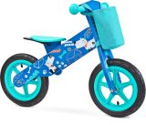 Bicicleta de madera para Niños Zap en color Azul diseño Perritos