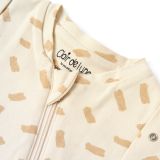 Saco de Dormir Swaddle Bebé Orgánico 0-3 Meses – Algodón GOTS, 1.0 Tog, Cremallera Fácil | Clair de Lune