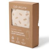 Saco de Dormir Swaddle Bebé Orgánico 0-3 Meses – Algodón GOTS, 1.0 Tog, Cremallera Fácil | Clair de Lune