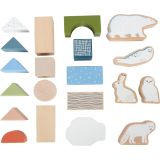 Bloques de Construcción de Madera "Arctic" - Juego Creativo con Animales y Témpanos - imagen 13