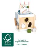 Cubo de Motricidad "Arctic" con Animales Polares - Juguete Educativo de Madera FSC® - imagen 7