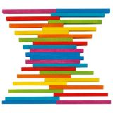 200 Bloques Coloridos de construcción de madera  - imagen 3