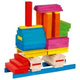 200 Bloques Coloridos de construcción de madera  - imagen 4