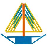 200 Bloques Coloridos de construcción de madera  - imagen 7