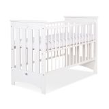 Cuna de Madera Lorenzo III 120x60 cm Blanca – Con Teething Rail, 3 Alturas y Barrotes Extraíbles - imagen 4