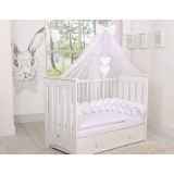 Cuna de Madera Lorenzo III 120x60 cm Blanca – Con Teething Rail, 3 Alturas y Barrotes Extraíbles - imagen 7