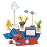 Set de accesorios de salón para casa de muñecas, de Goki - imagen 2