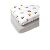 Pack 2 Sábanas Bajeras Ajustables Jungle Dream 140x70 cm para Cuna | Algodón Transpirable | Clair de Lune - imagen 2