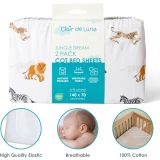 Pack 2 Sábanas Bajeras Ajustables Jungle Dream 140x70 cm para Cuna | Algodón Transpirable | Clair de Lune - imagen 4